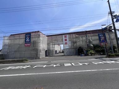 屋根・外壁塗装工事、足場設置が終わりました